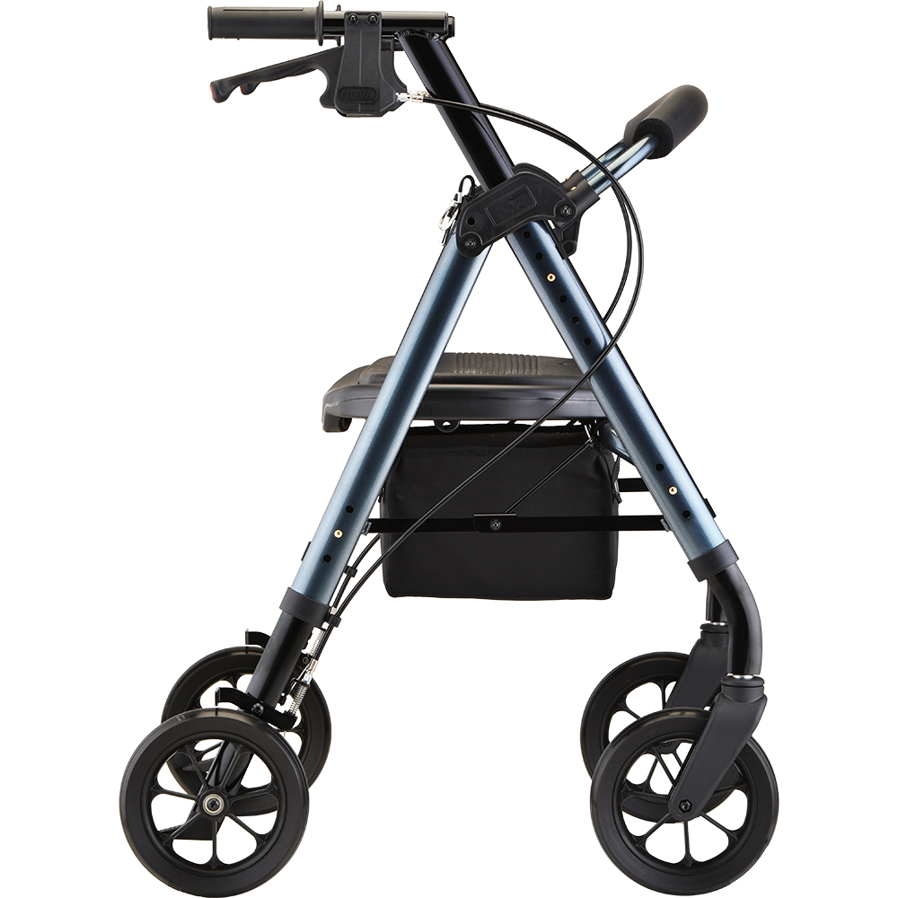 STAR 8 DLX WIDE ROLLATOR BLUE